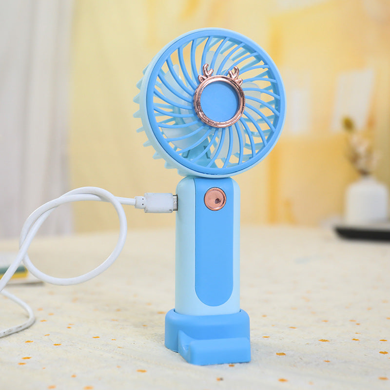 Ladies Portable Handheld Fan with Flexible Tilt Adjustment Bowlift