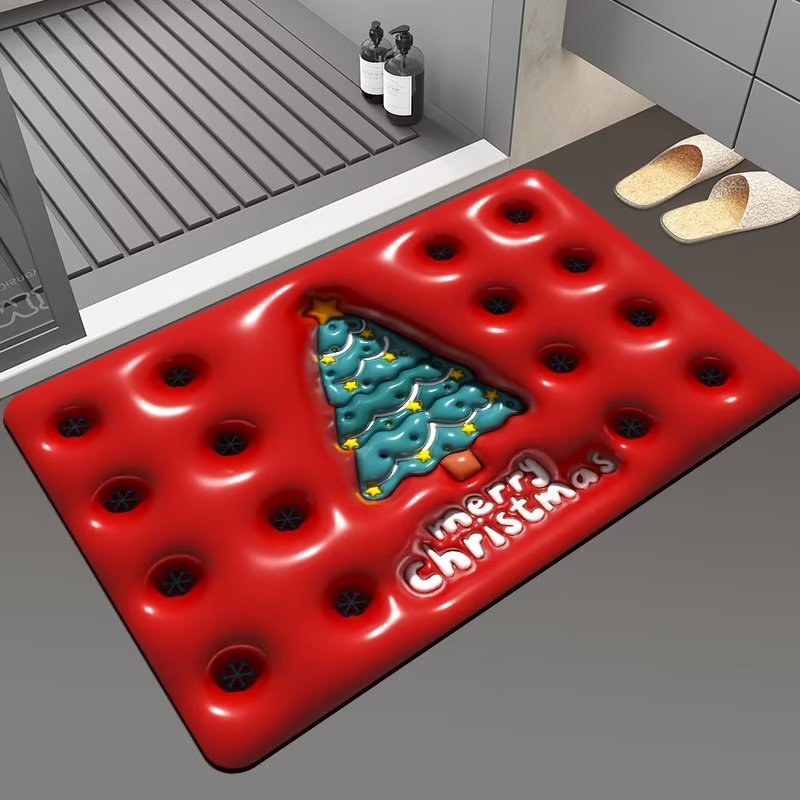 Christmas Themed Floor Mat Bowlift