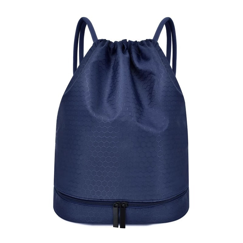 Lightweight Hexagonal Pattern Drawstring Backpack Bowlift