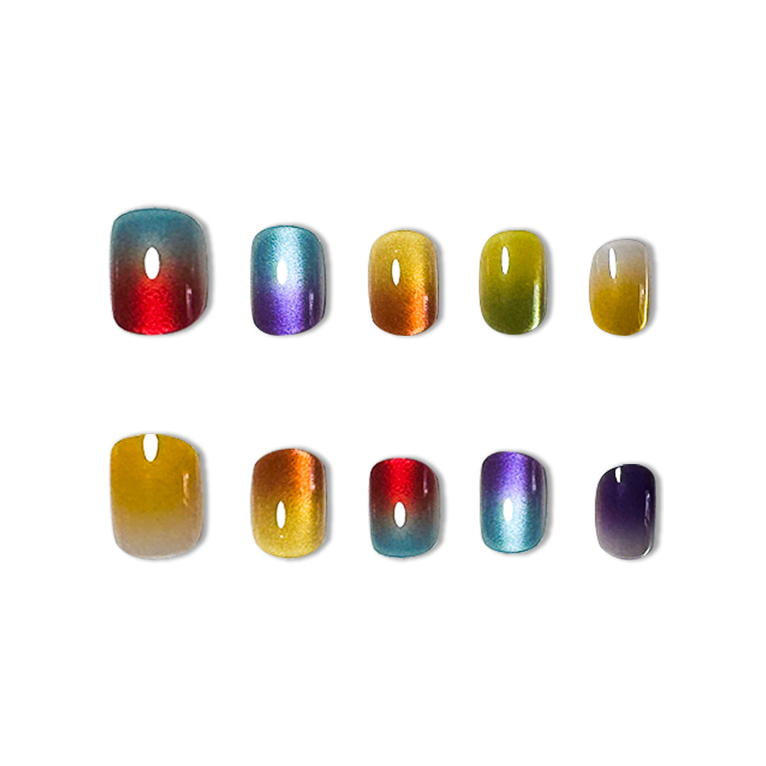 Iridescent Nail Art Extensions Bowlift