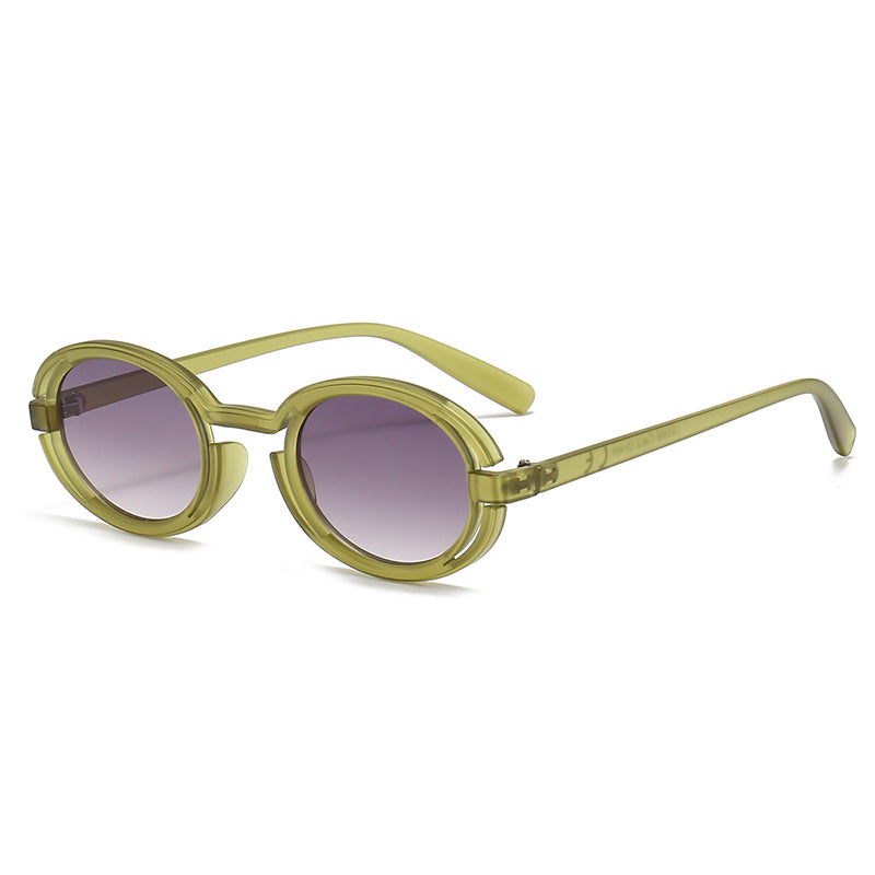 Ladies Round Sunglasses in Modern Retro Style Bowlift