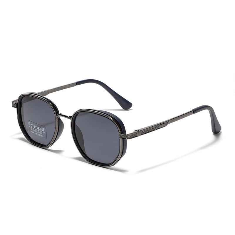 Polarized Metal-Acetate Square Sunglasses Bowlift