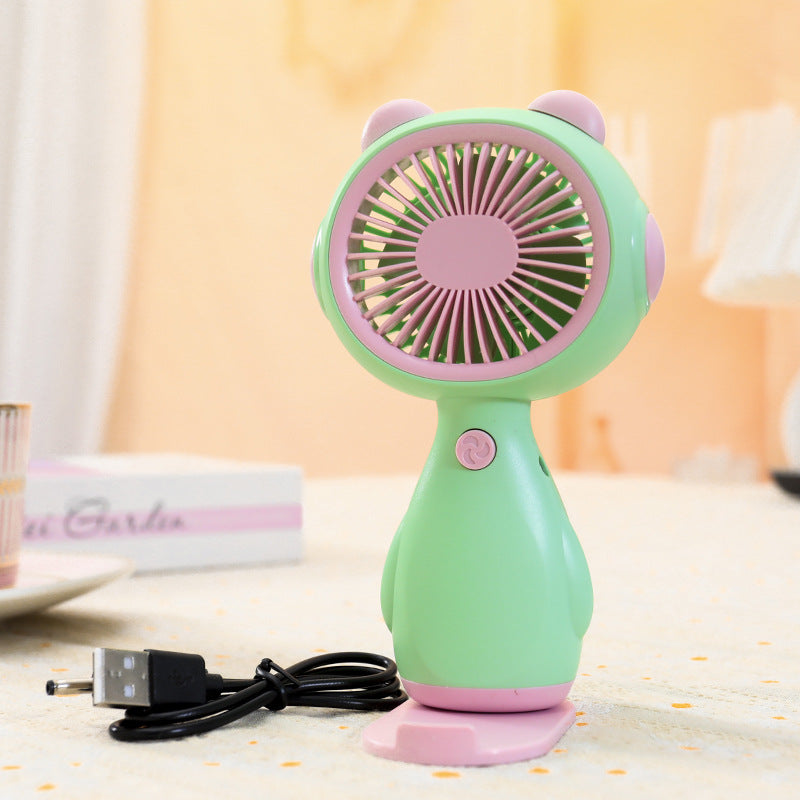 Women Portable Mini-Fan in Cute Animal Design Bowlift