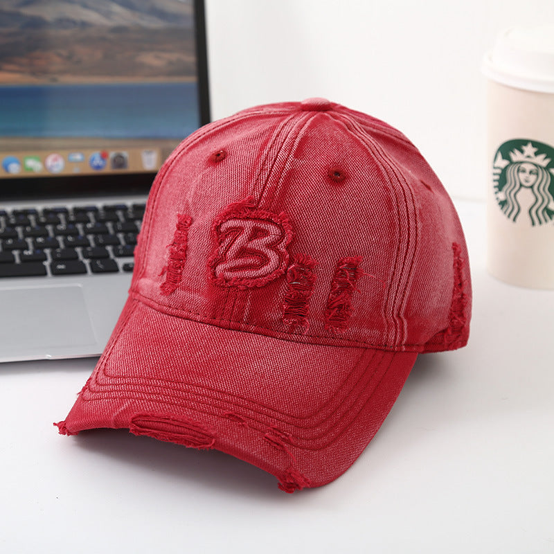 Unisex Distressed Vintage Baseball Hat Bowlift
