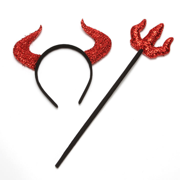 Devil's headband with glitter and devil horns Bowlift