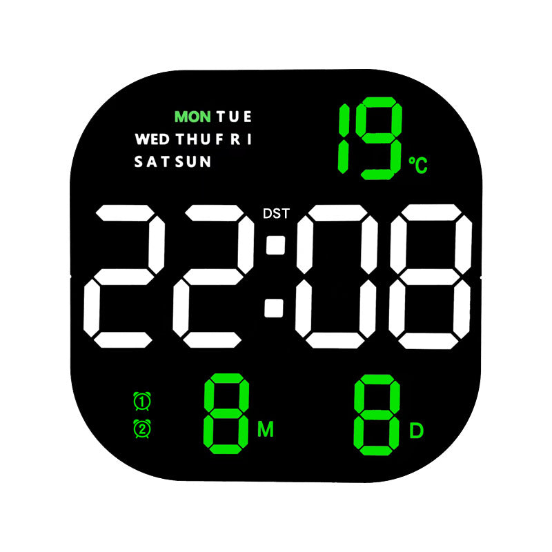 Digital Alarm Clock with Thermometer and Hygrometer Bowlift