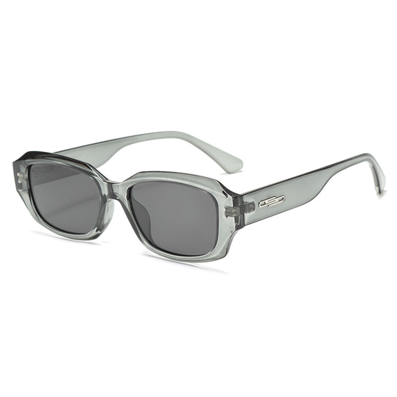 Women fashionable square sunglasses with innovative transparent frame Bowlift