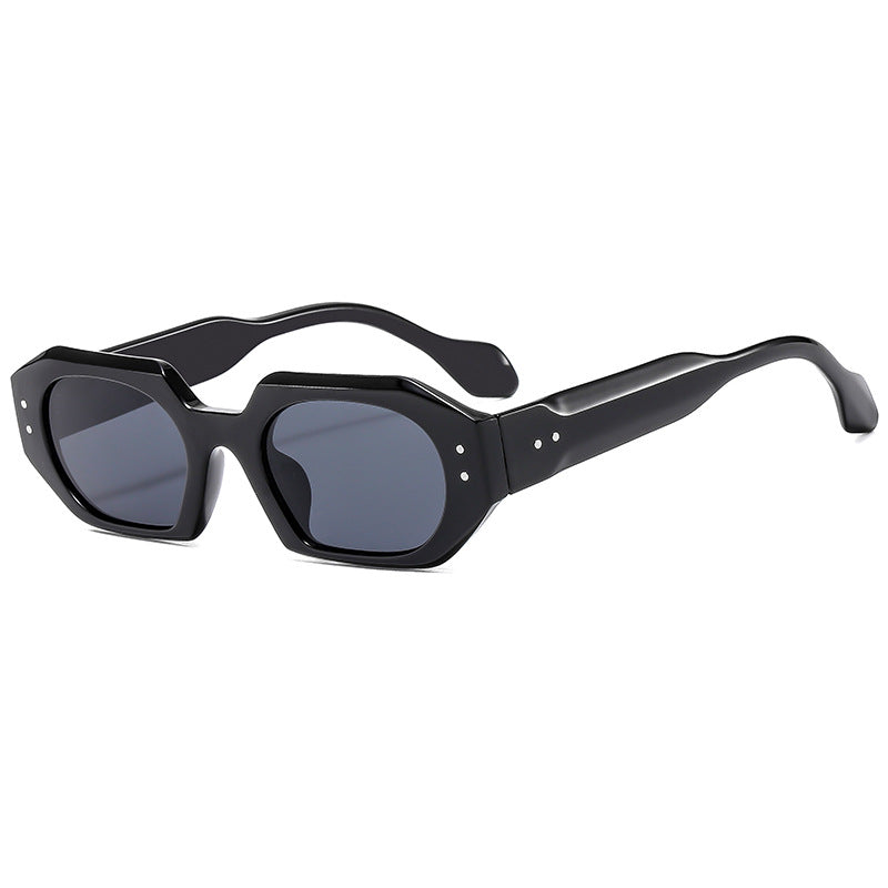 Women's Polished Sunglasses in Modern Octagon Design Bowlift