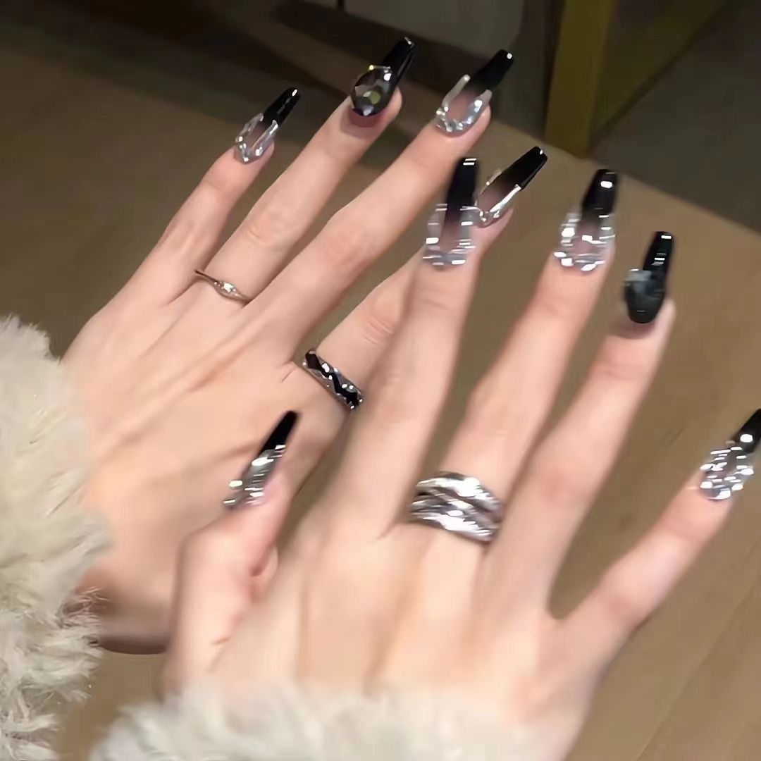 Stylish Long Stiletto Nail Art Extensions Bowlift