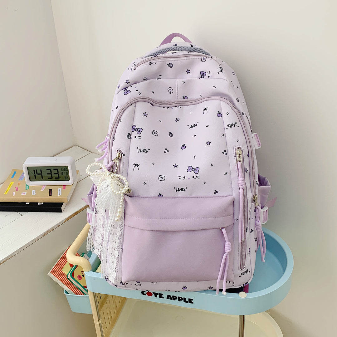 Leisure backpack with charming design and practical compartments Bowlift