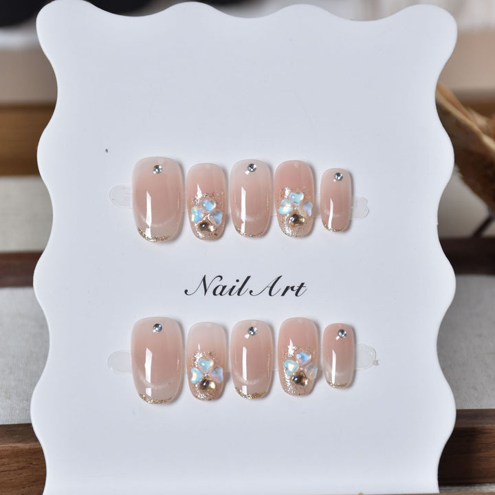 Decorative Animal Print Press-On Nail Set Bowlift