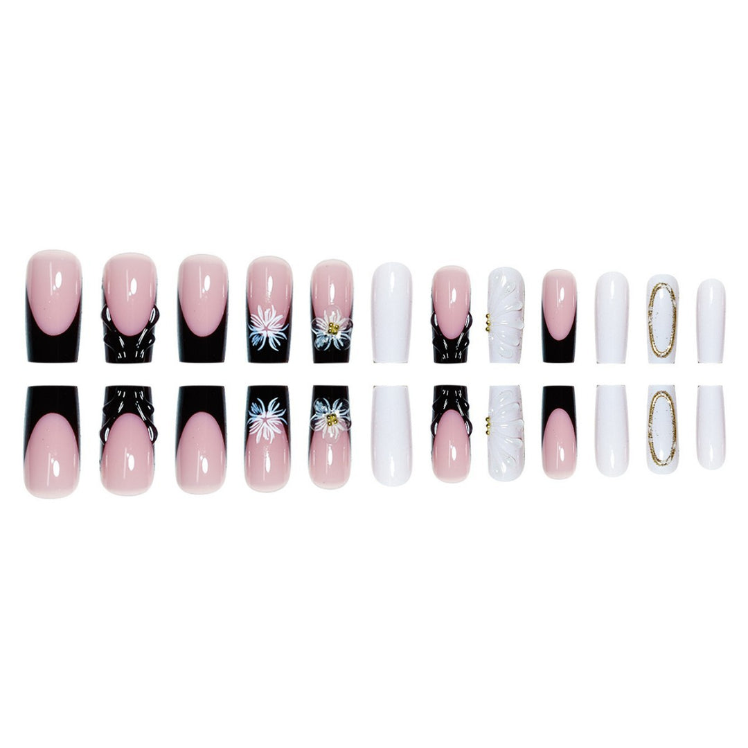 Decorative Flower Nail Art Extensions Bowlift