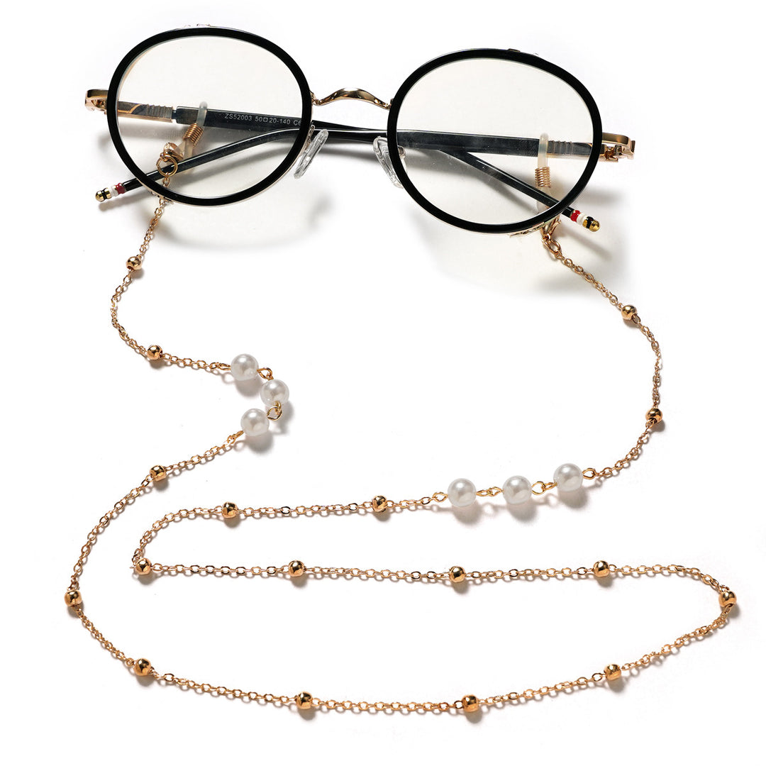 Elegant Faux Pearl Eyewear Chain Bowlift