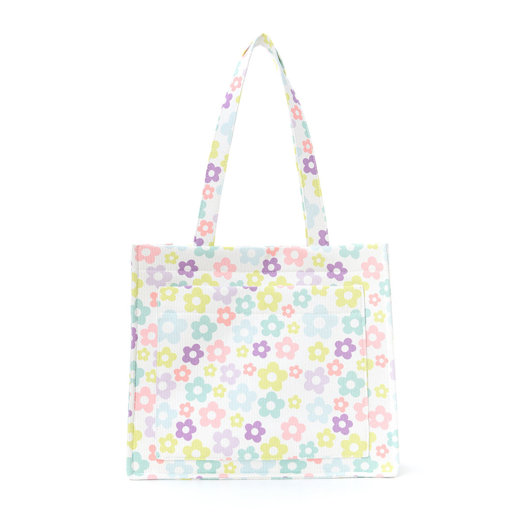 Trendy shopping bag with floral design Bowlift
