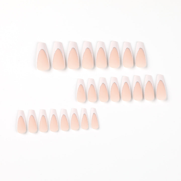 Lacquered stiletto nails with glitter decoration Bowlift