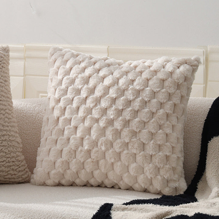 Cuddle cushion in teddy fur style Bowlift