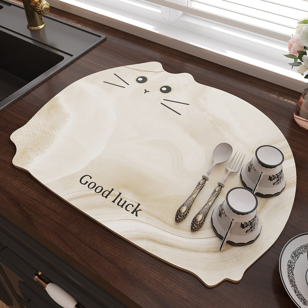 Cat-Themed Kitchen Table Mat Bowlift