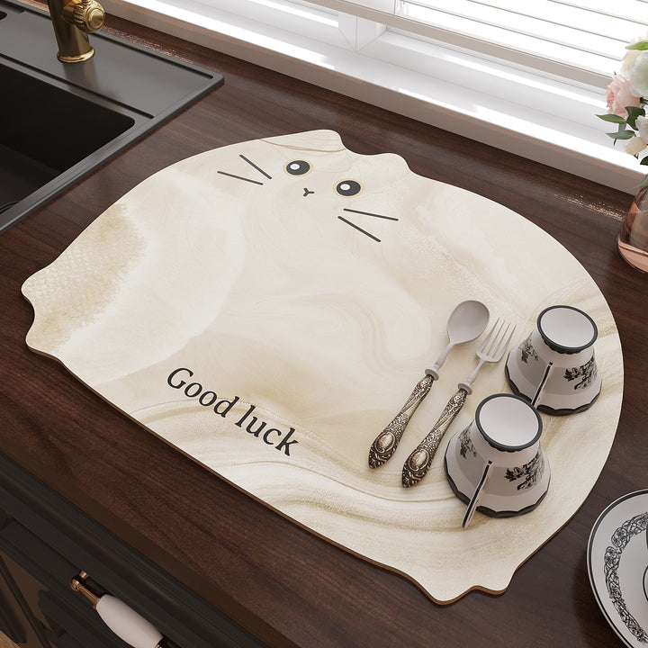 Cat-Themed Kitchen Table Mat Bowlift