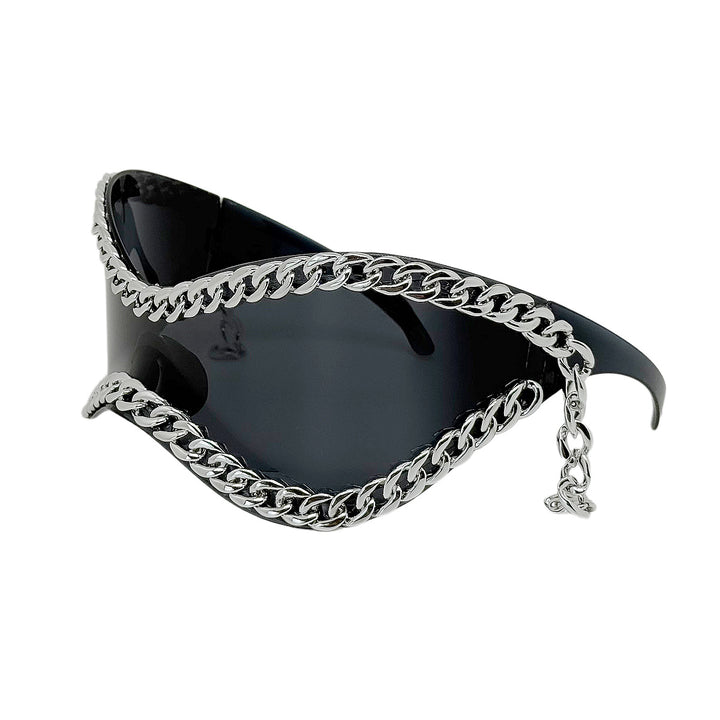 Women's fashionable sunglasses with chain frame Bowlift