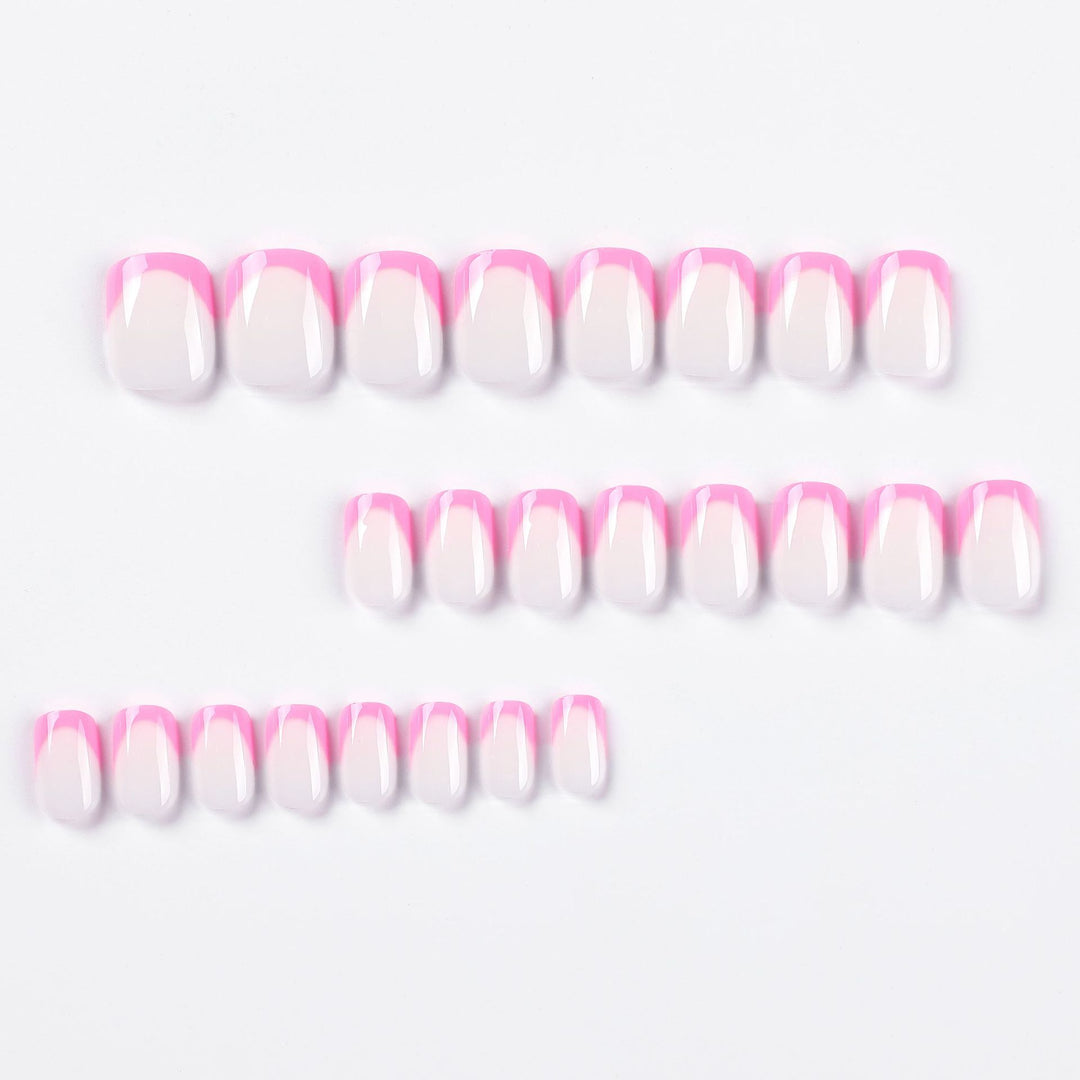 Artful nail design with elegant French tip and modern accents Bowlift