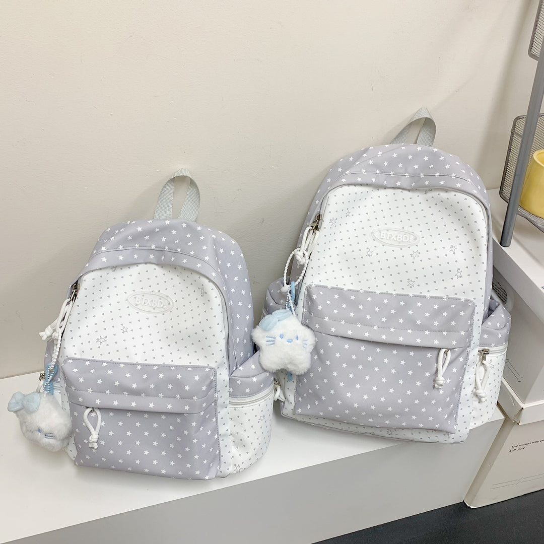 Star-Printed Children's Backpack Bowlift