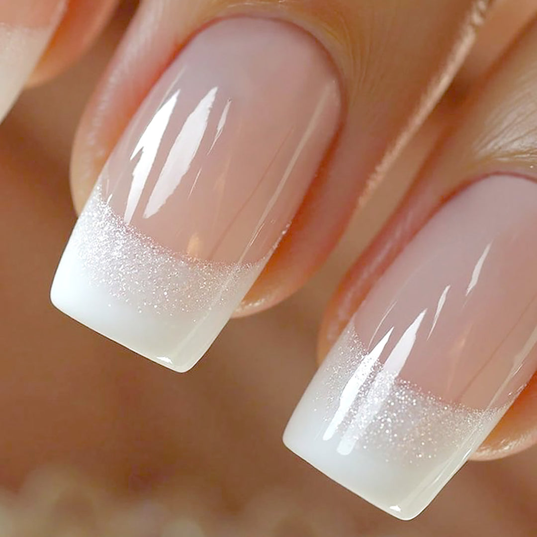 Elegant French Tip Press-On Nails Bowlift 1789085678