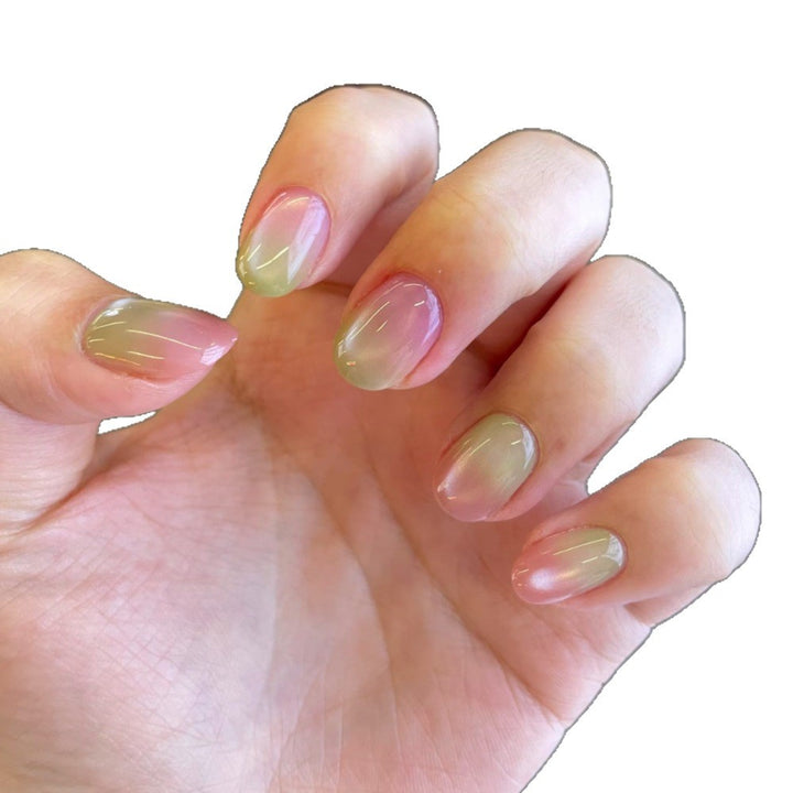 Ombre Gel Press-On Nails Bowlift