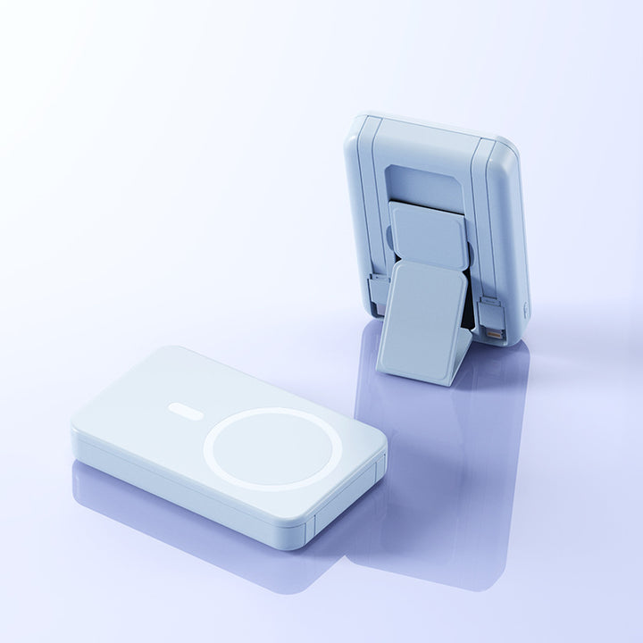 Portable Wireless Powerbank with Integrated Stand Bowlift