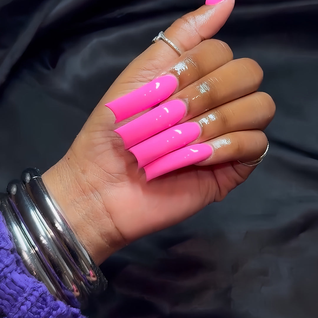 Glamorous 3D Long Stiletto Press-On Nails Bowlift