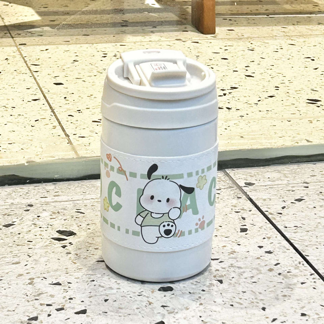 Ladies' insulated bottle with secure flip closure and charming animal motif Bowlift