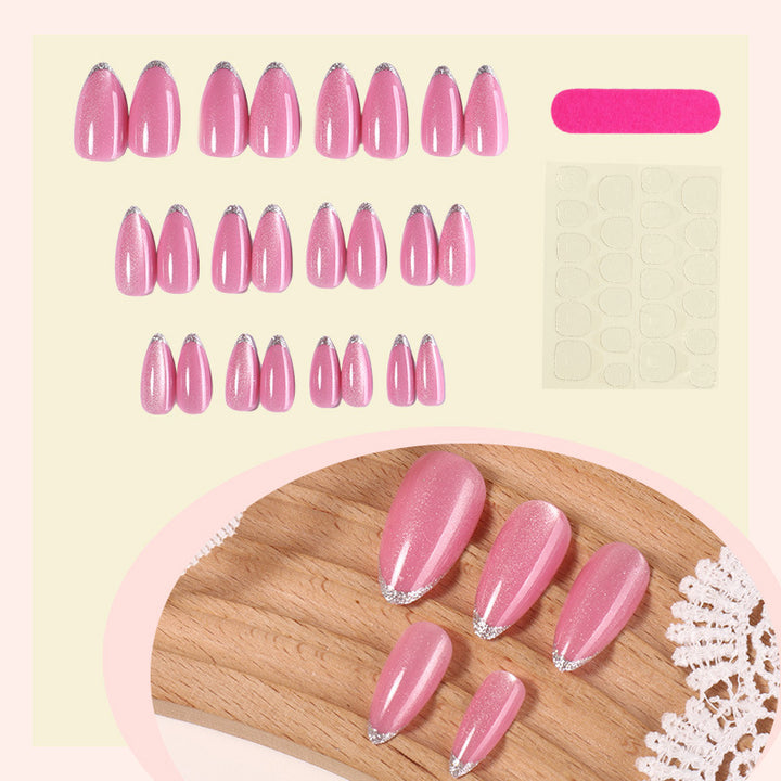 Glittering Press-On Nail Set Bowlift