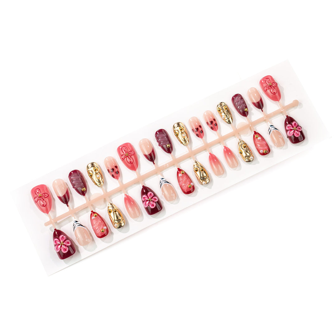 Artistic Press-On Nail Set 1790738713