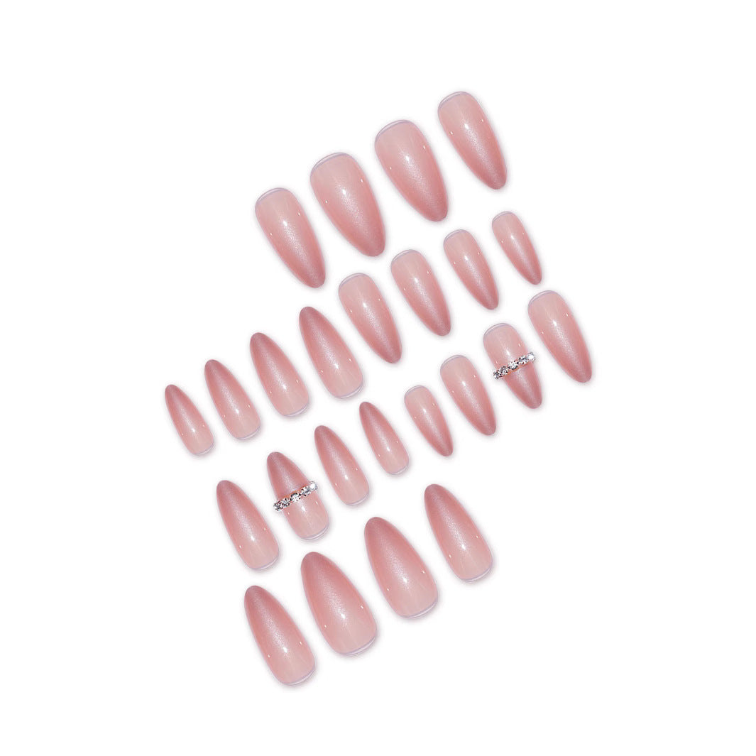 Elegant Stiletto Press-On Nail Set Bowlift