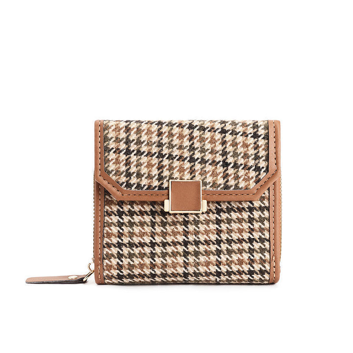 Textured Fabric Zip Wallet Bowlift