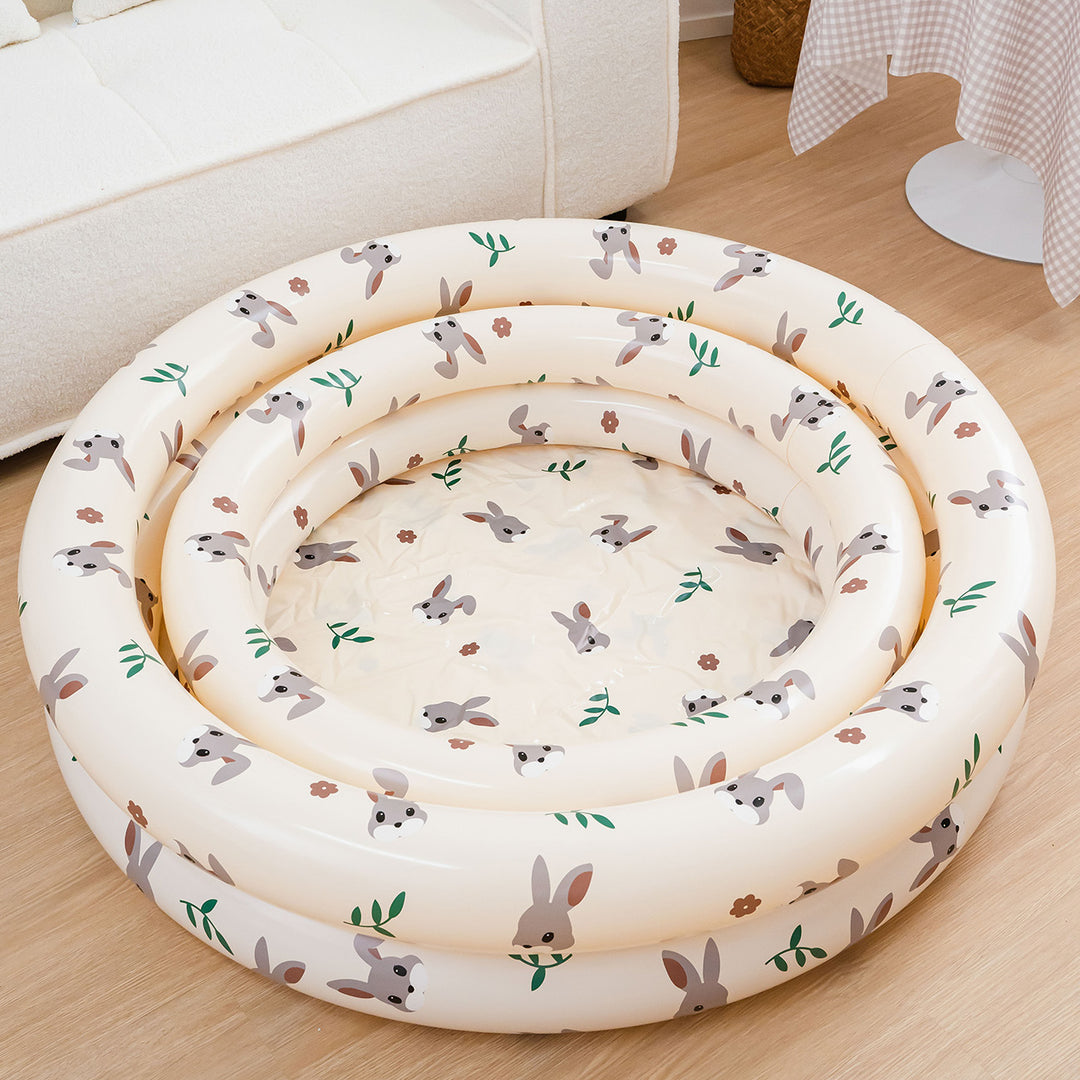 Ladies inflatable paddling pool with colorful sea design Bowlift