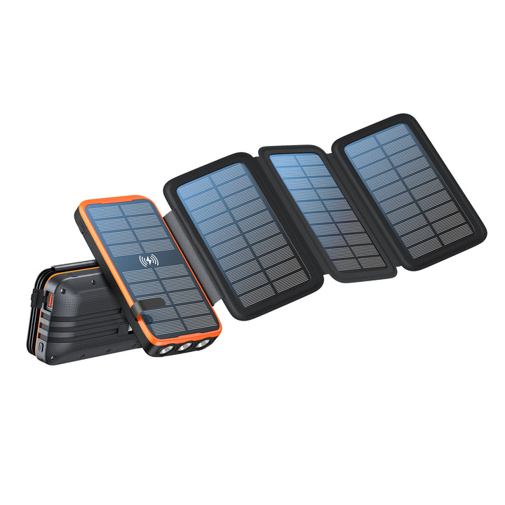 Solar Power Bank with Wireless Charging Function by Bowlift