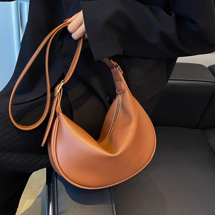 Elegant Curved Shoulder Bag Bowlift