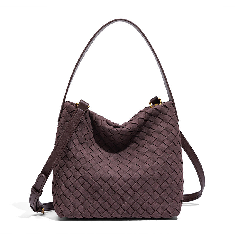 Textured Vegan Leather Crossbody Bag Bowlift
