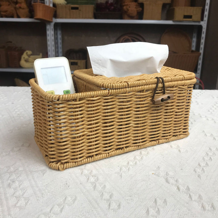Decorative Woven Tissue Box Holder Bowlift