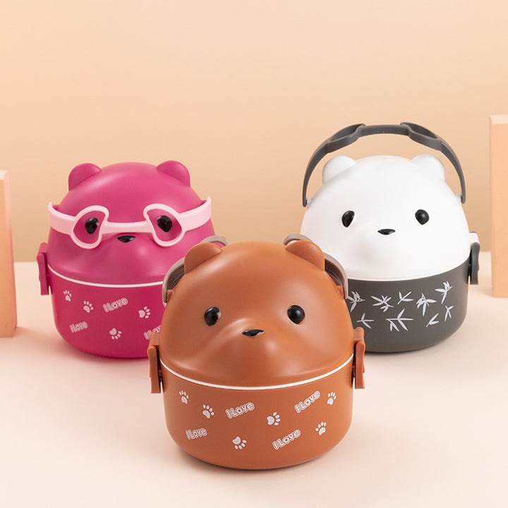 Cute Bear-Themed Bento Lunch Box