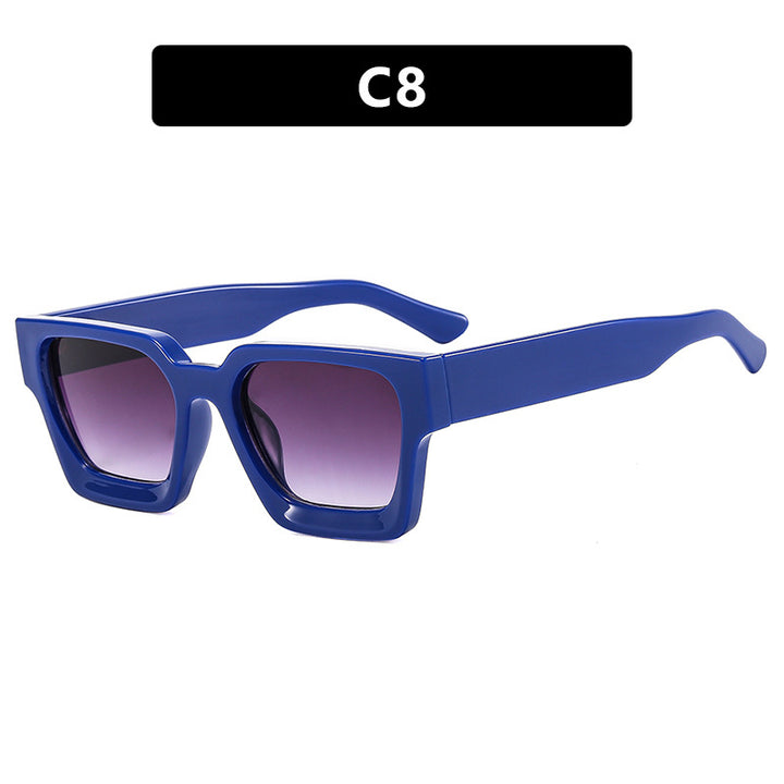 Ladies fashionable square sunglasses with sturdy frame and yellow lenses Bowlift