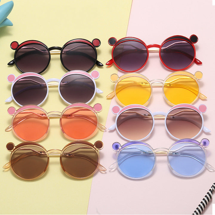 Women Fashion-Round Sunglasses with Innovative Frame and Colored Lenses Bowlift