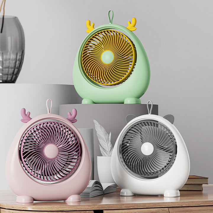 Women Portable Hand Fan in Cute Animal Design Bowlift