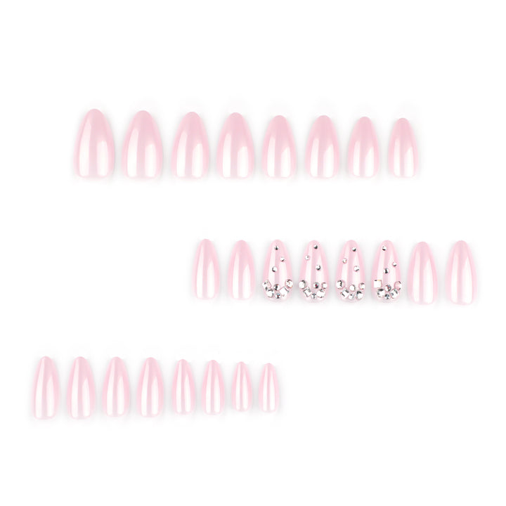 Artful nail art with delicate glitter accents and elegant French tip Bowlift