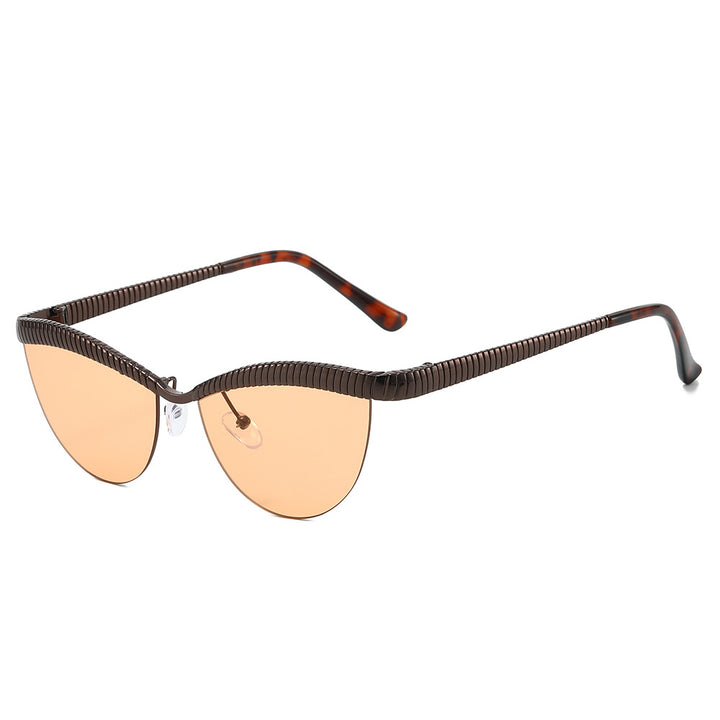 Women Designer Sunglasses with unique, curved frame Bowlift