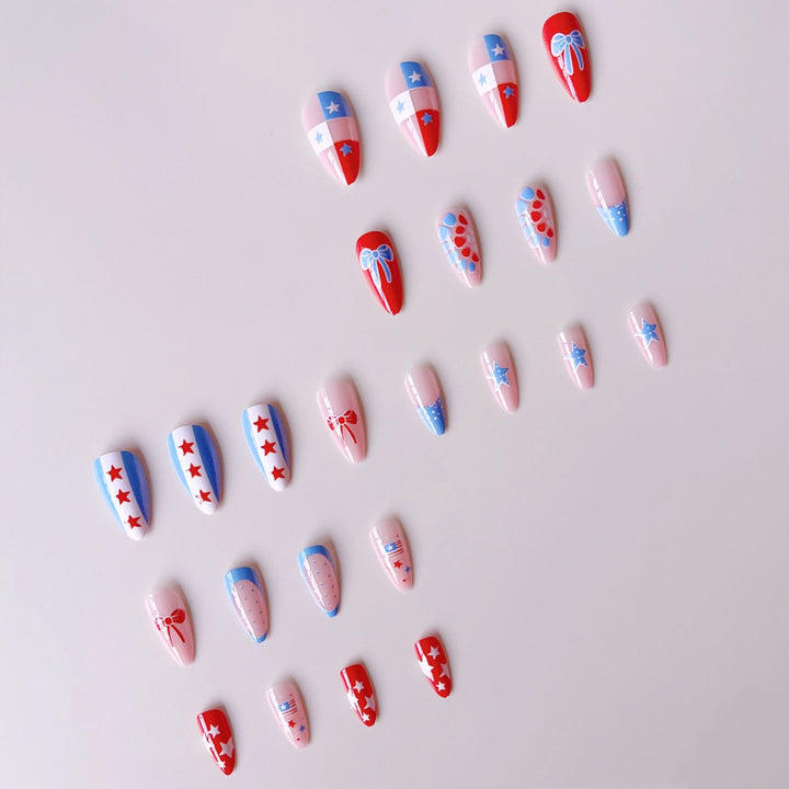 Creative nail art set with playful designs and accents Bowlift