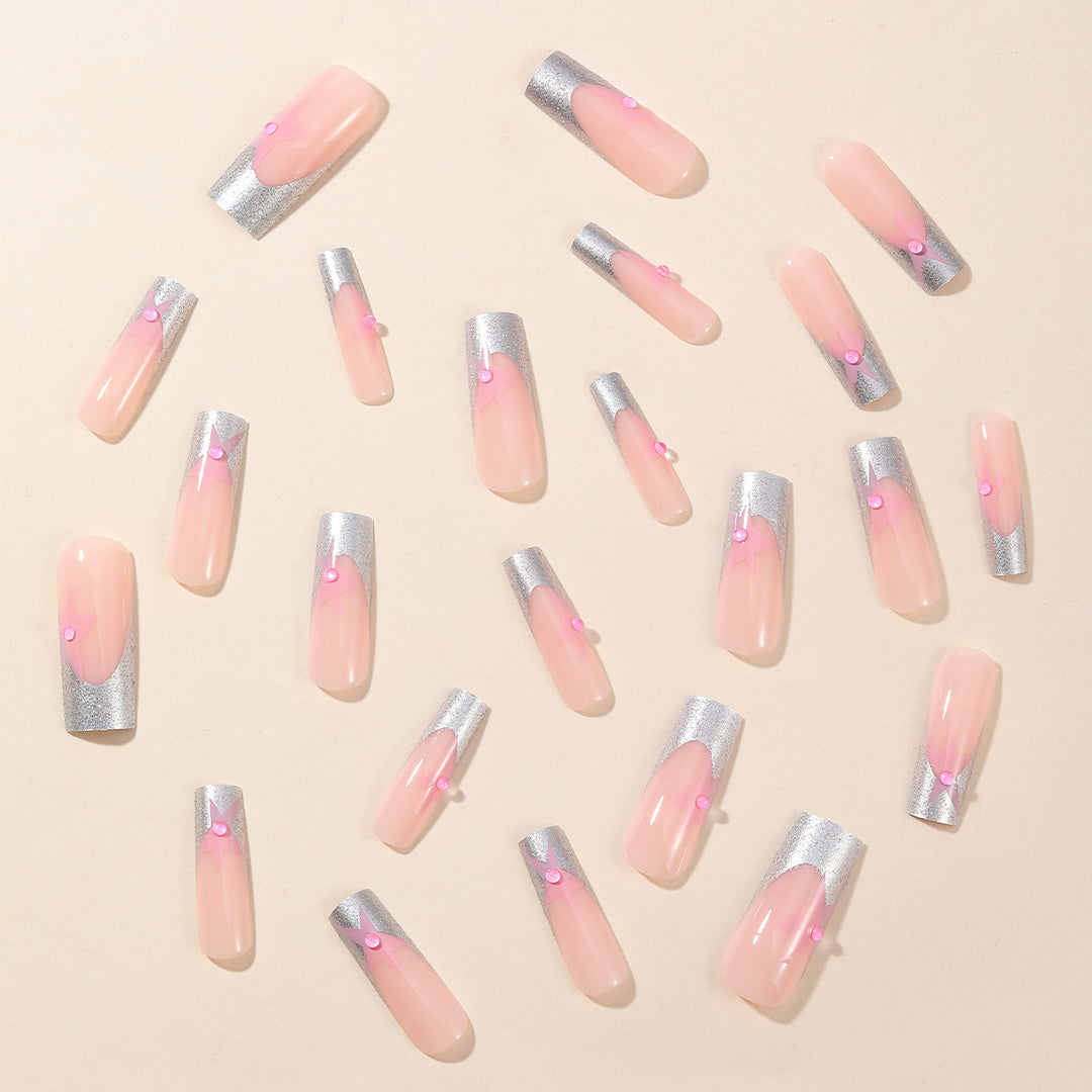 3D Star Accented Nail Art Extensions Bowlift