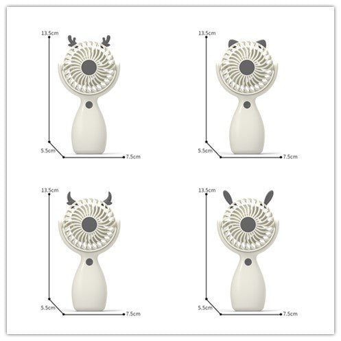 Unisex Portable Handheld Fan with Flexible Design Bowlift
