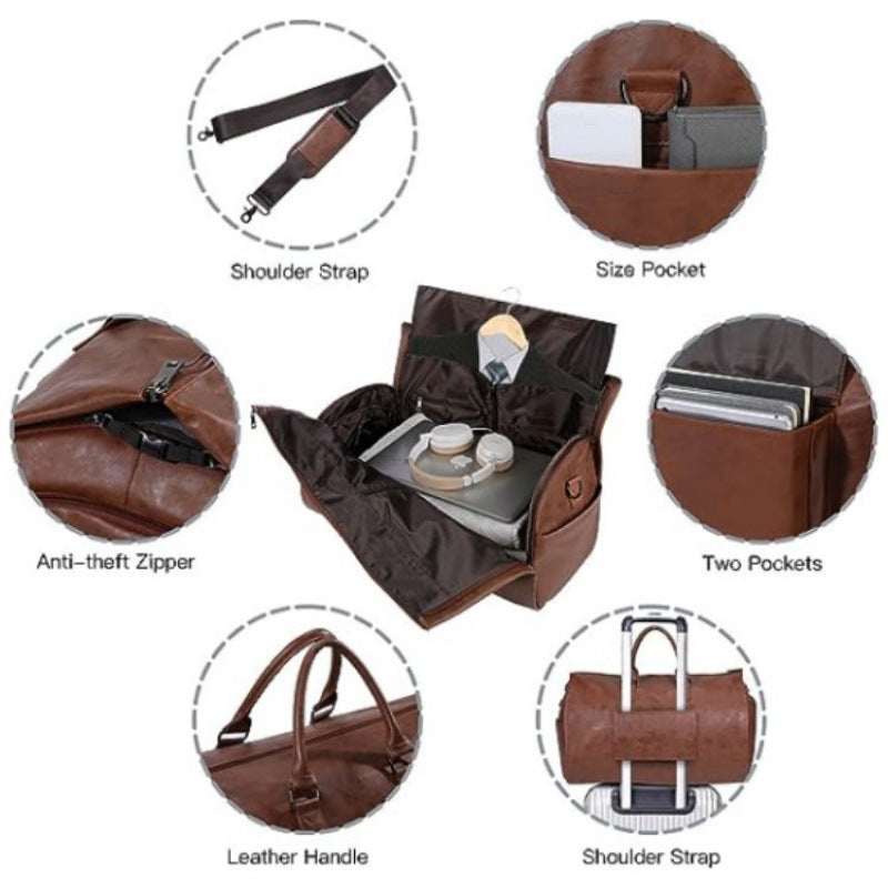 Elegant Travel Bag with Double Side Pockets Bowlift