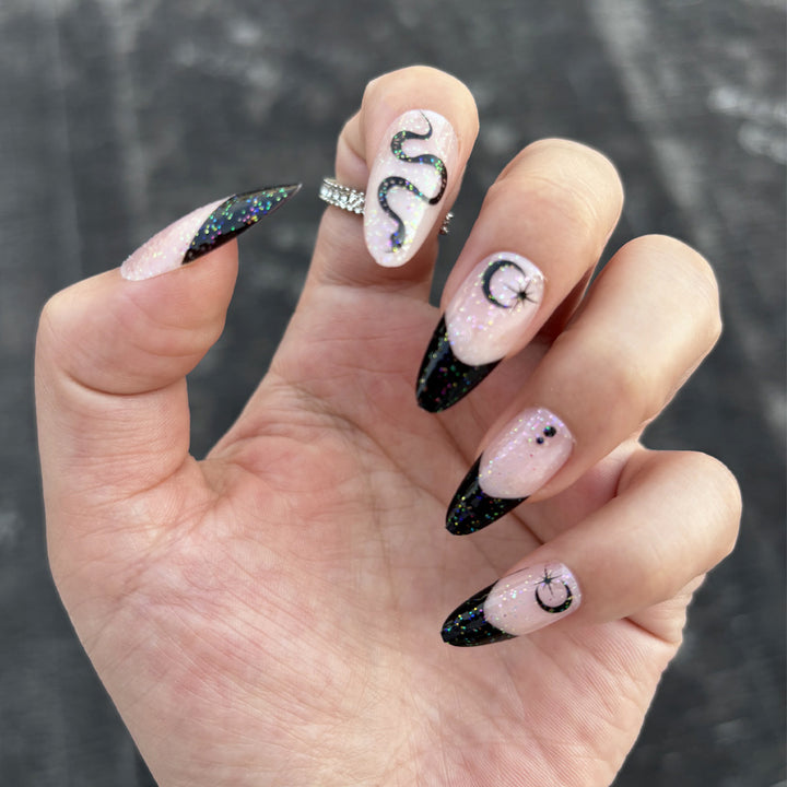 Artistic Gel Press-On Nail Set Bowlift